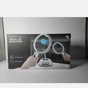 Sharper Image Virtual LED Space Pong - White and Black